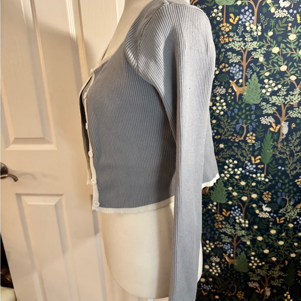Gray Ribbed Knitwear Set​ - Picture 5 of 6